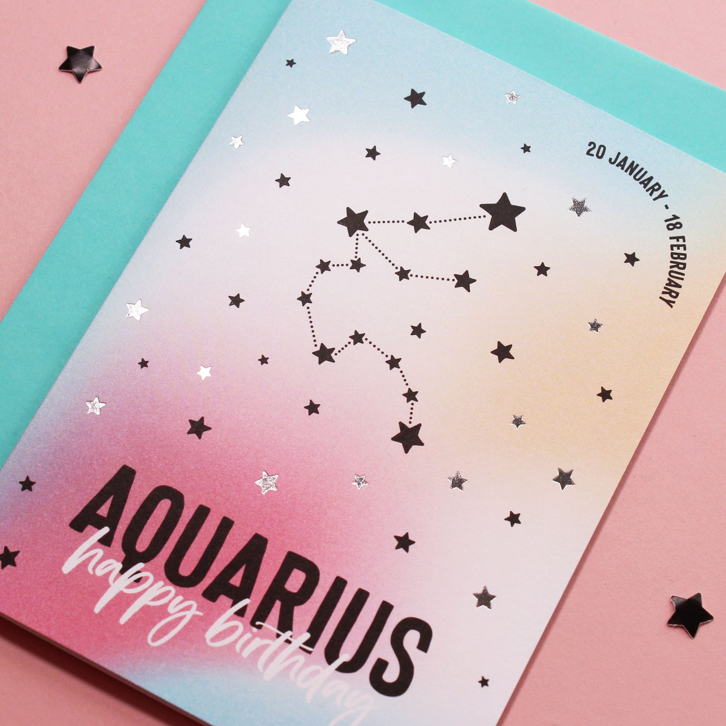 Aquarius birthday card