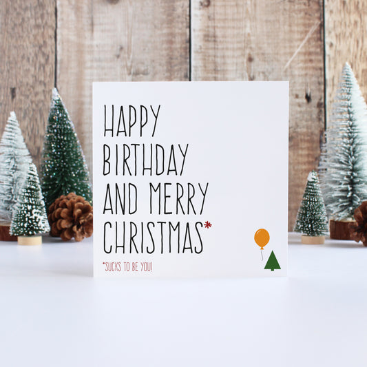 Birthday Christmas card