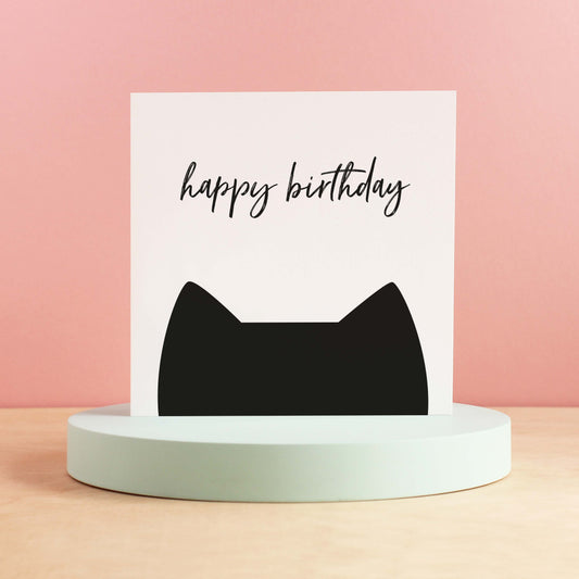 Happy birthday cat card