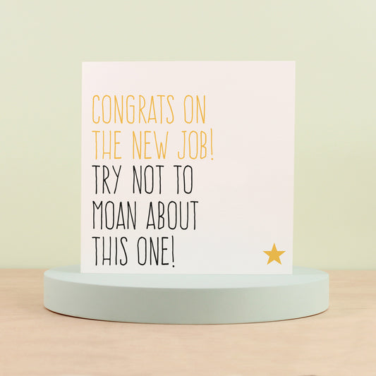 Congrats on the new job card from Purple Tree Designs