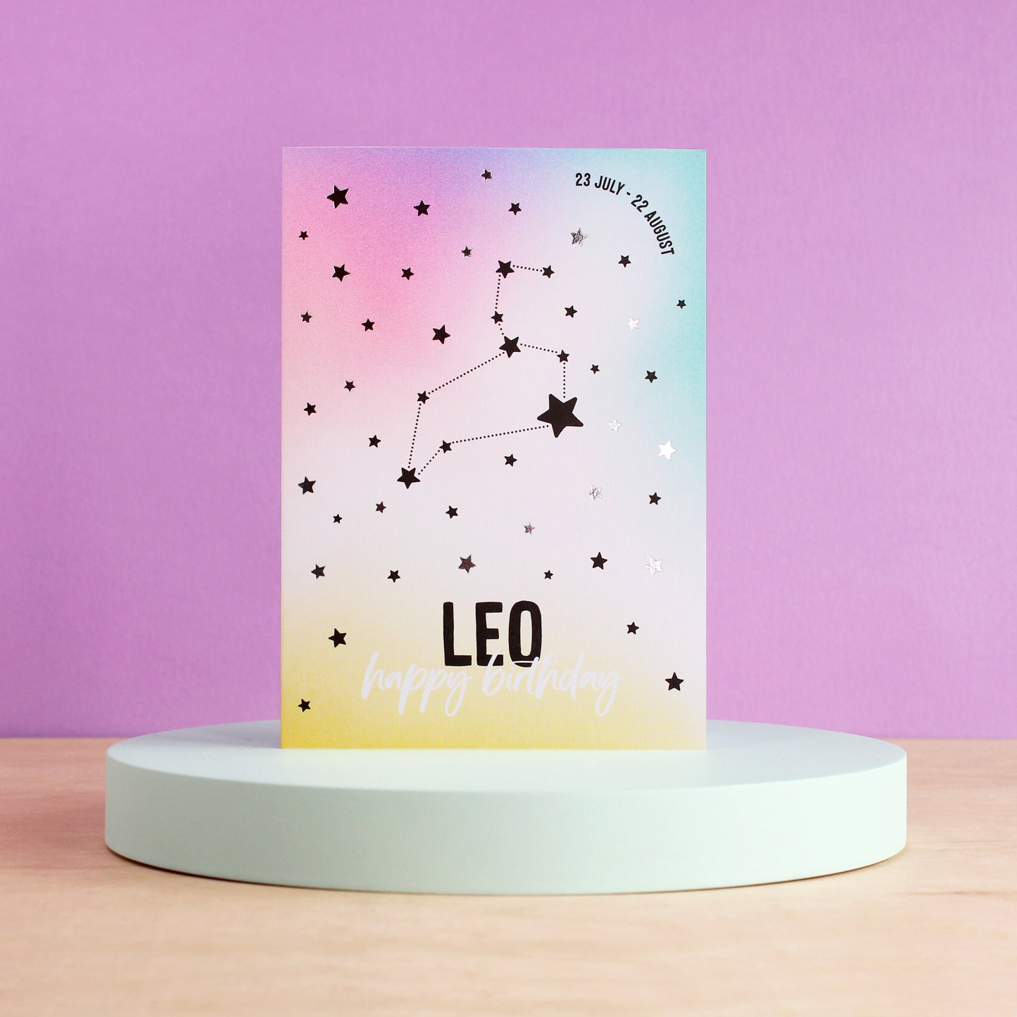 Leo birthday card