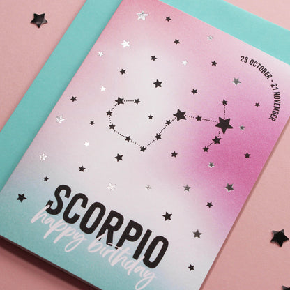 Scorpio birthday card