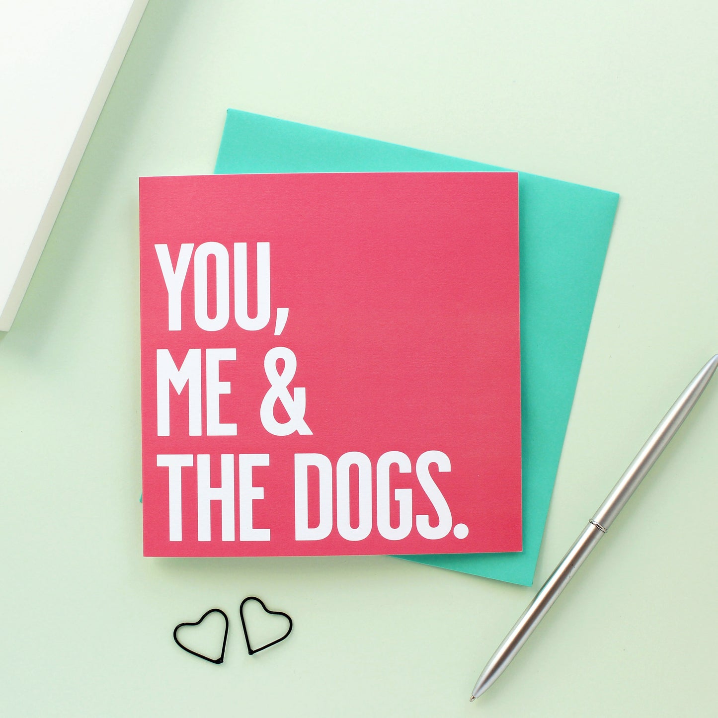You, me and the dogs love card from Purple Tree Designs