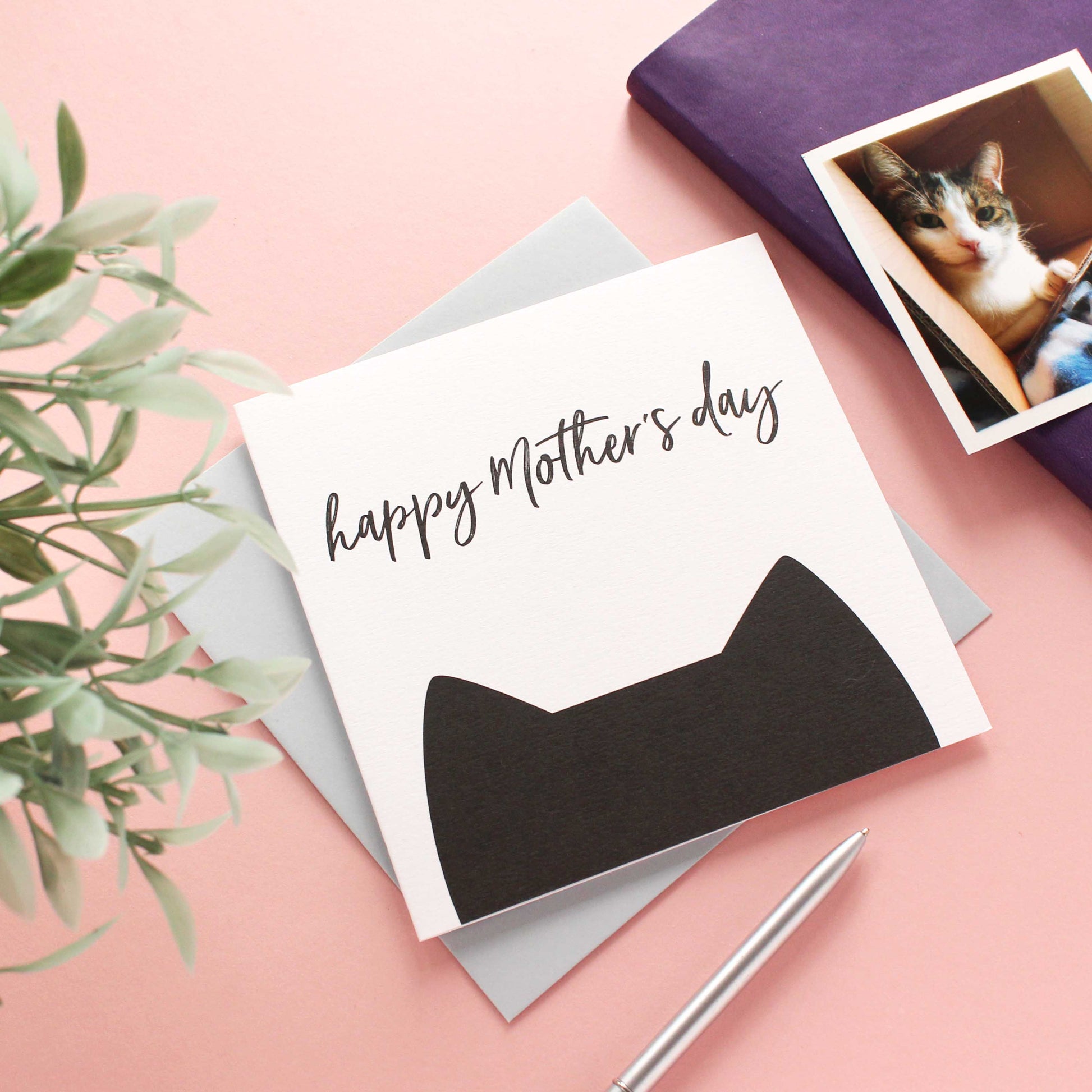 Cat Mother's Day card from Purple Tree Designs