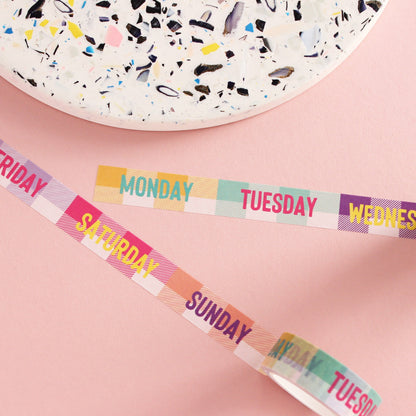 Days of the week washi tape from Purple Tree Designs
