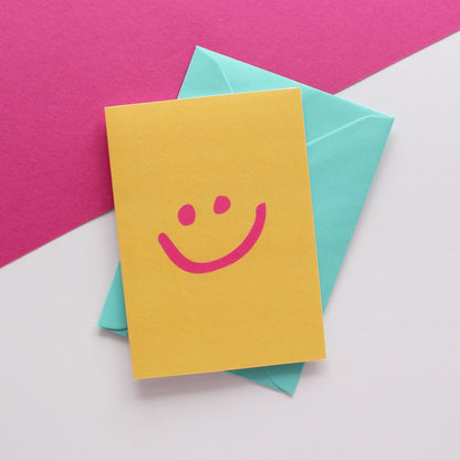 Smiley face card