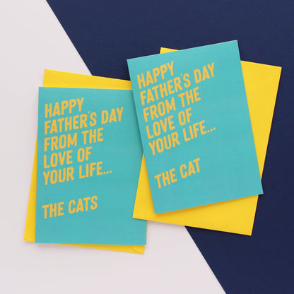 From the cat(s) Father's Day card