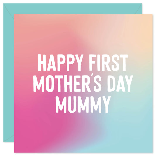 Happy first Mother's Day mummy card from Purple Tree Designs