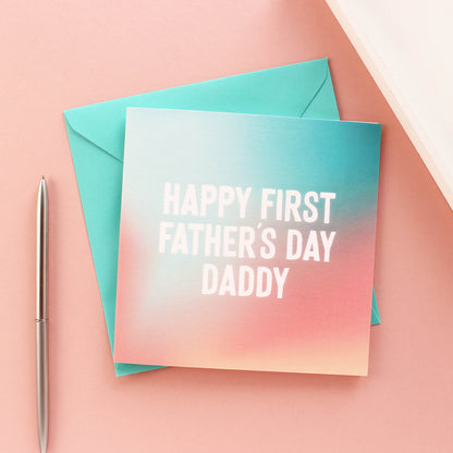 Happy first Father's Day card from Purple Tree Designs