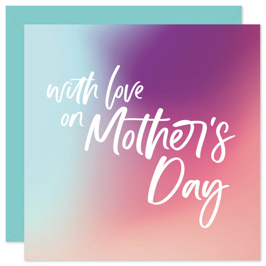 With love on Mother's Day card from Purple Tree Designs