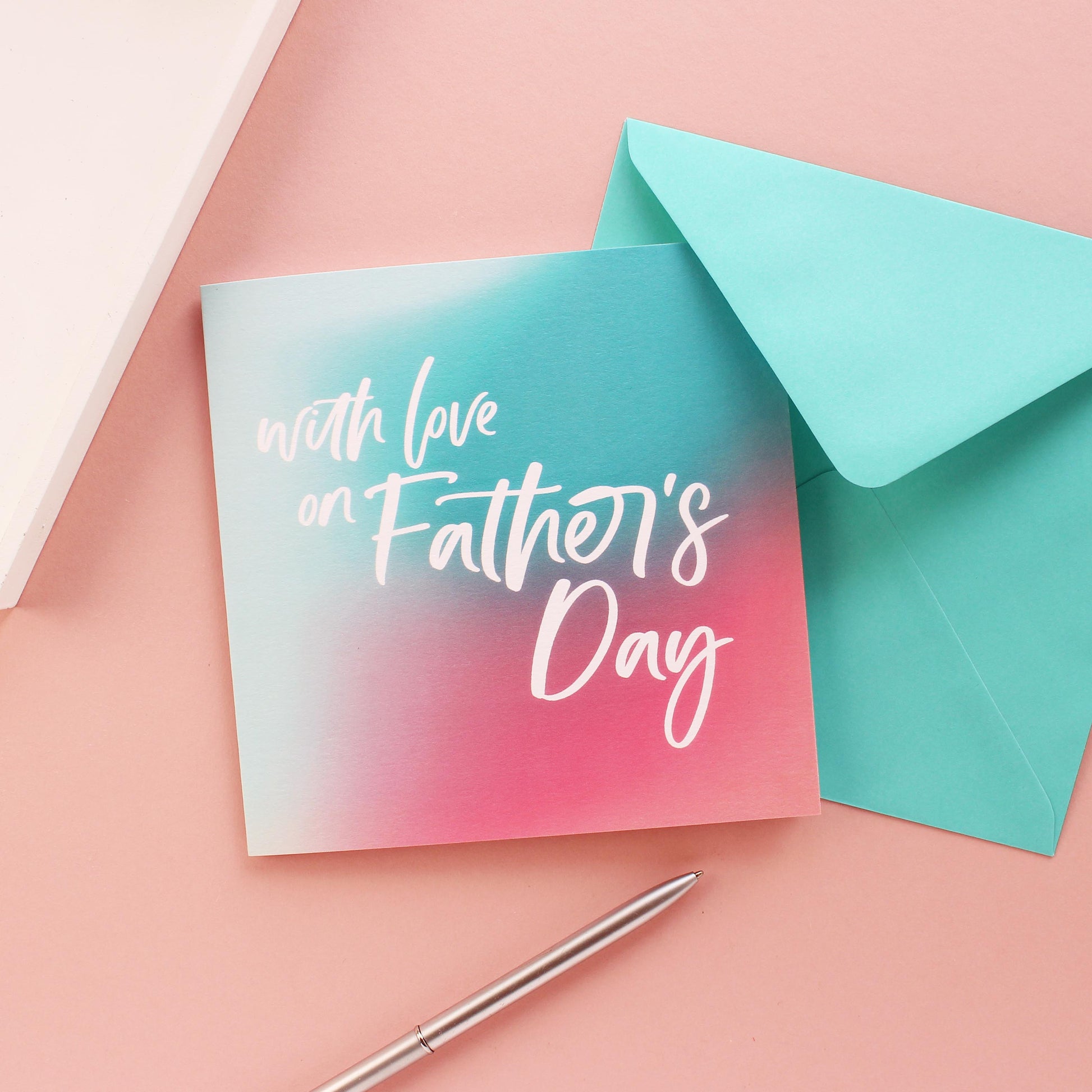 With love on Father's Day card from Purple Tree Designs