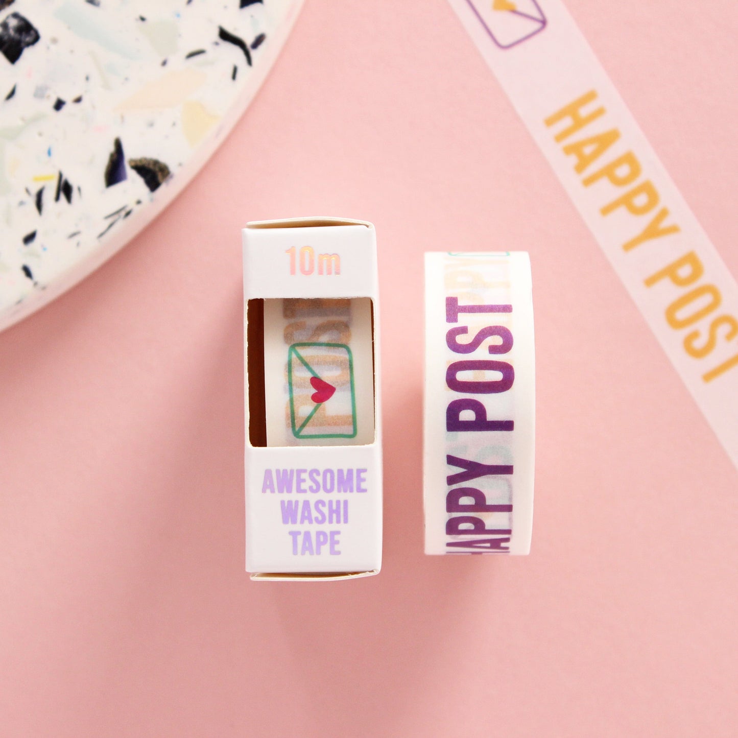 Happy post washi tape from Purple Tree Designs