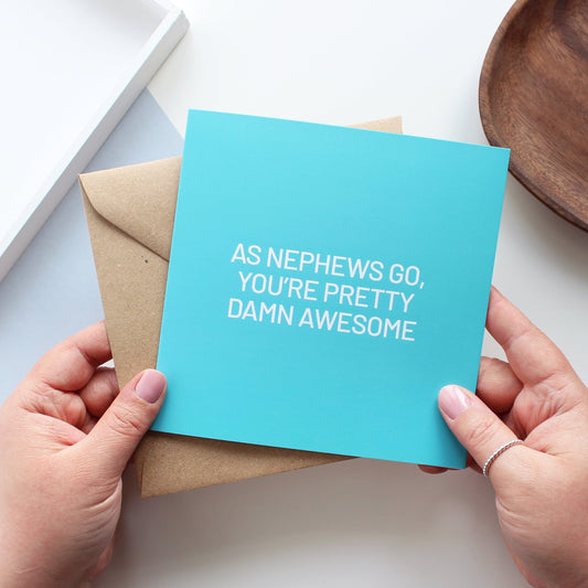 funny card for nephew