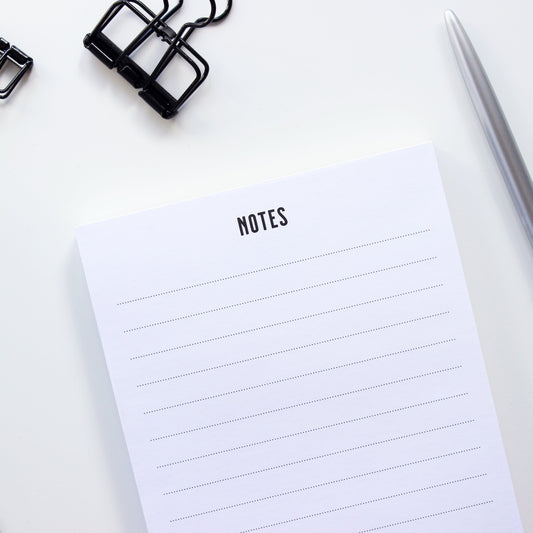 A6 lined cat notepad with 75 sheets from Purple Tree Designs