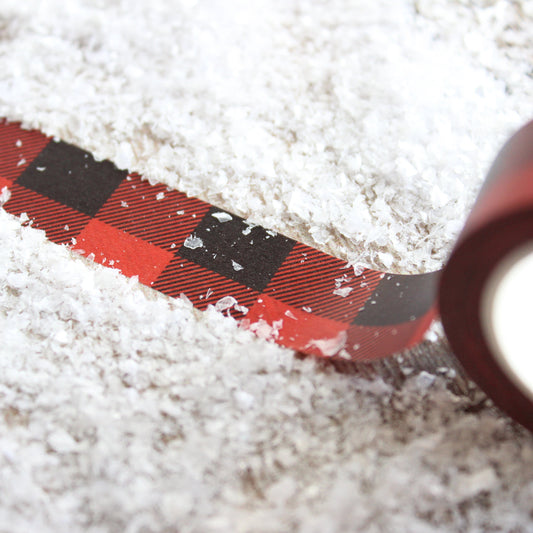 Red check washi tape from Purple Tree Designs