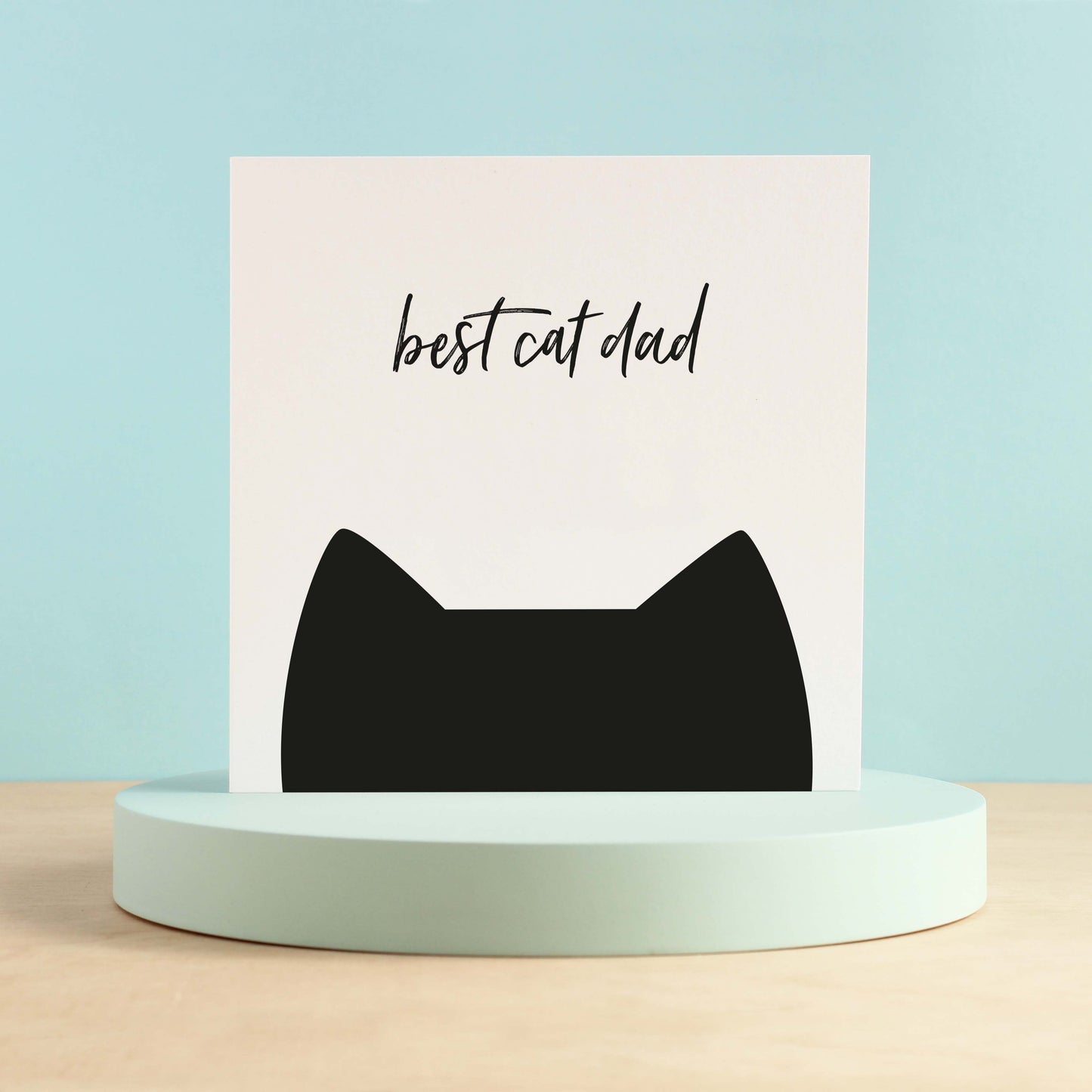 Best cat dad card from Purple Tree Designs
