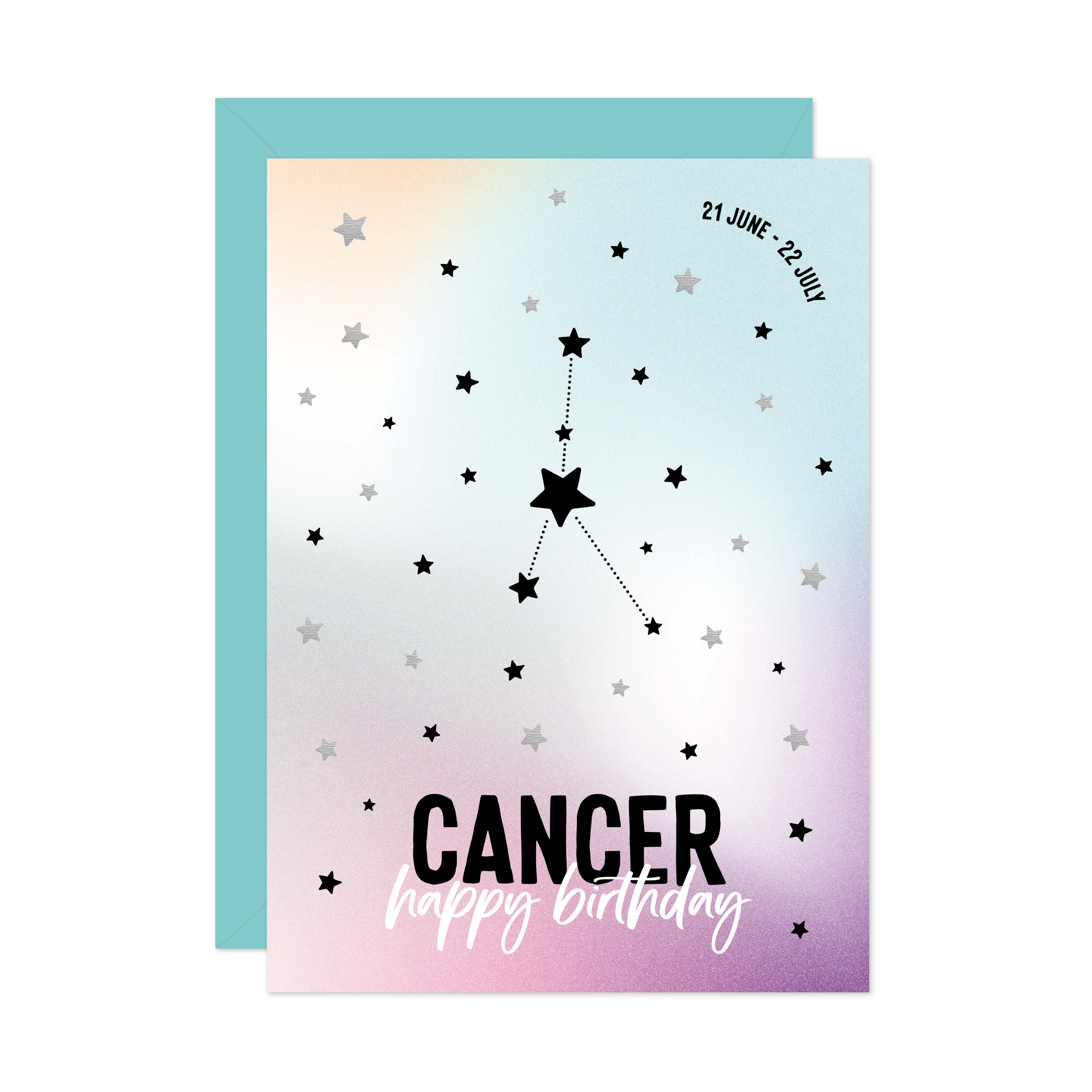 Cancer Birthday Card Zodiac Cards Purple Tree Designs