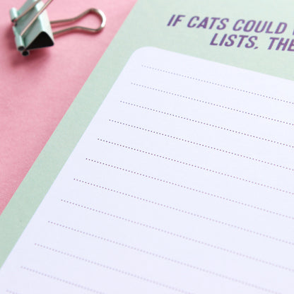 If cats could to do list notepad