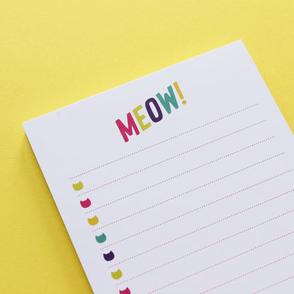 Meow to do list notepad