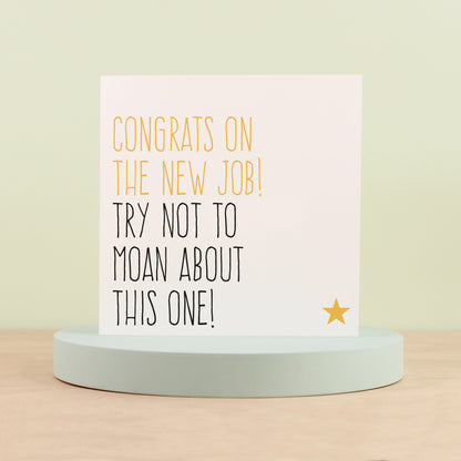 Congrats on the new job card from Purple Tree Designs