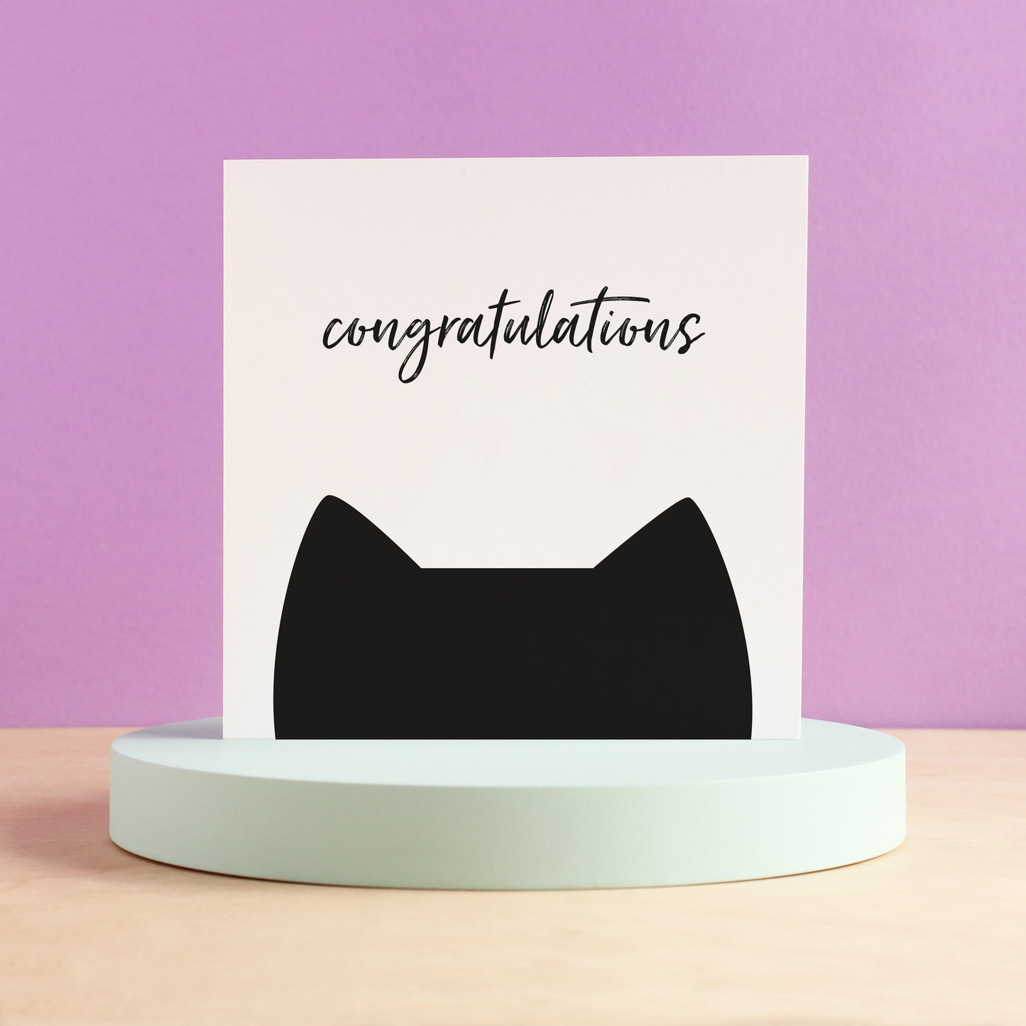 Congratulations cat card from Purple Tree Designs
