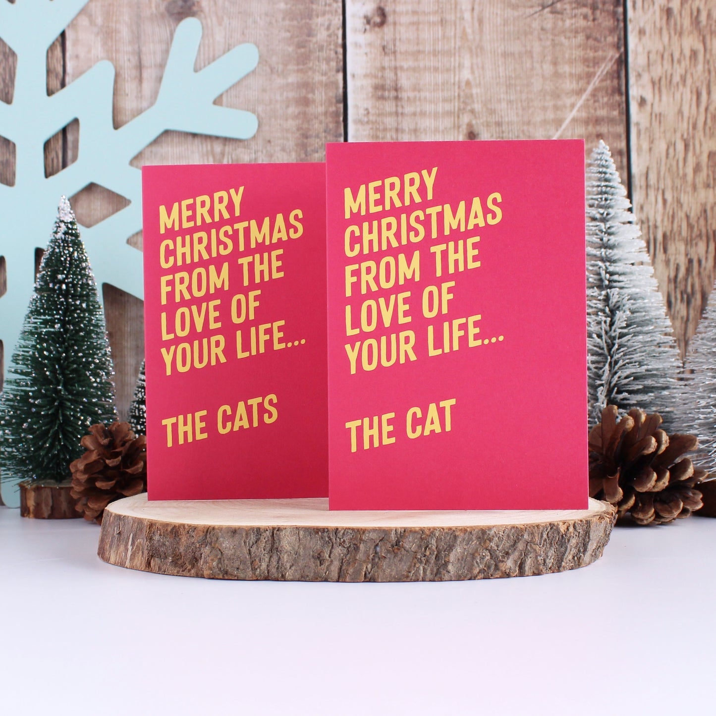 From the cat Christmas cards from Purple Tree Designs