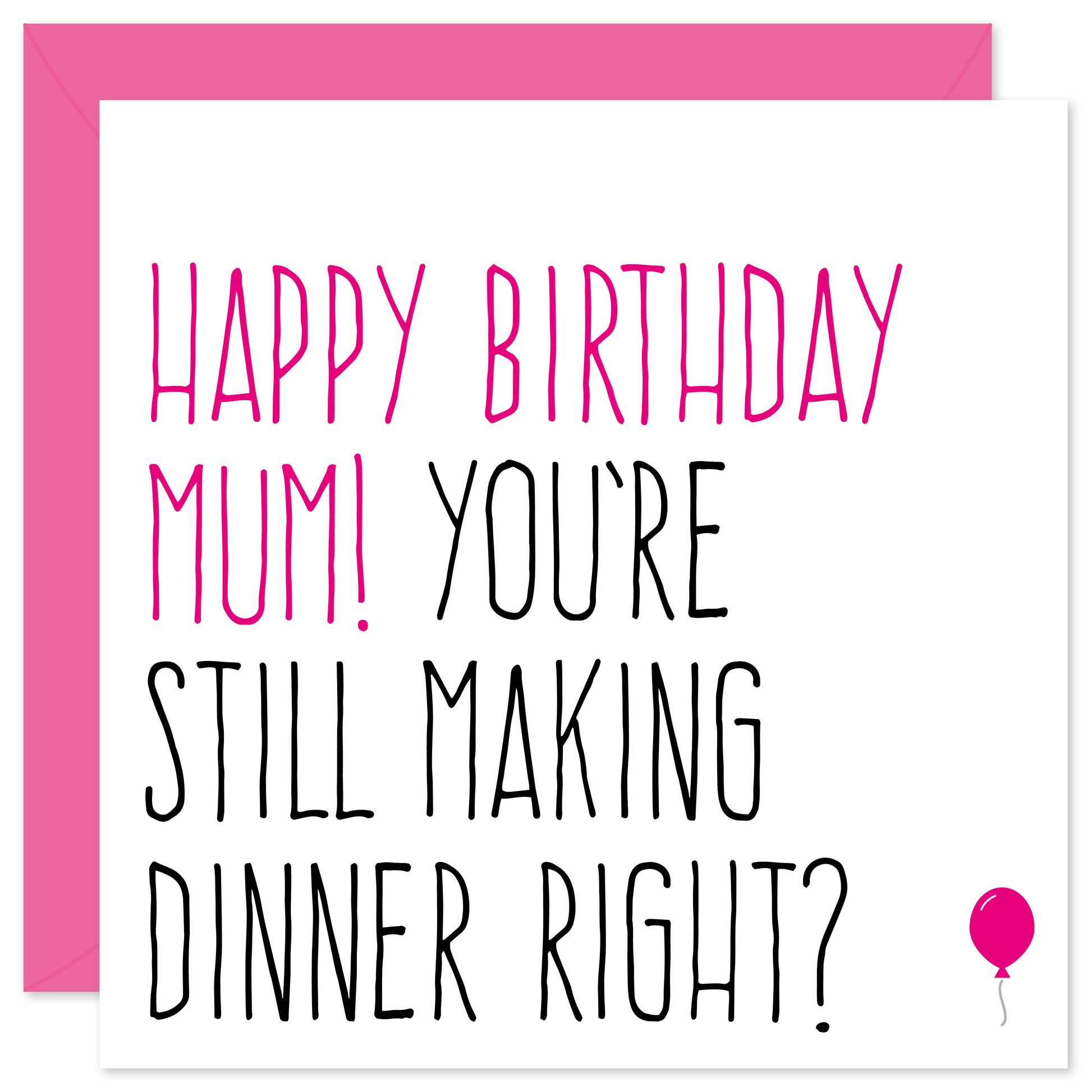 Still making dinner mum birthday card from Purple Tree Designs