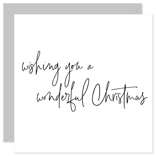 Wishing you a wonderful Christmas card