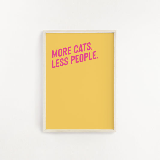 More cats less people print from Purple Tree Designs