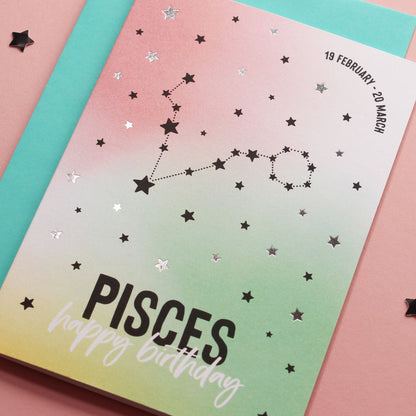 Pisces birthday card
