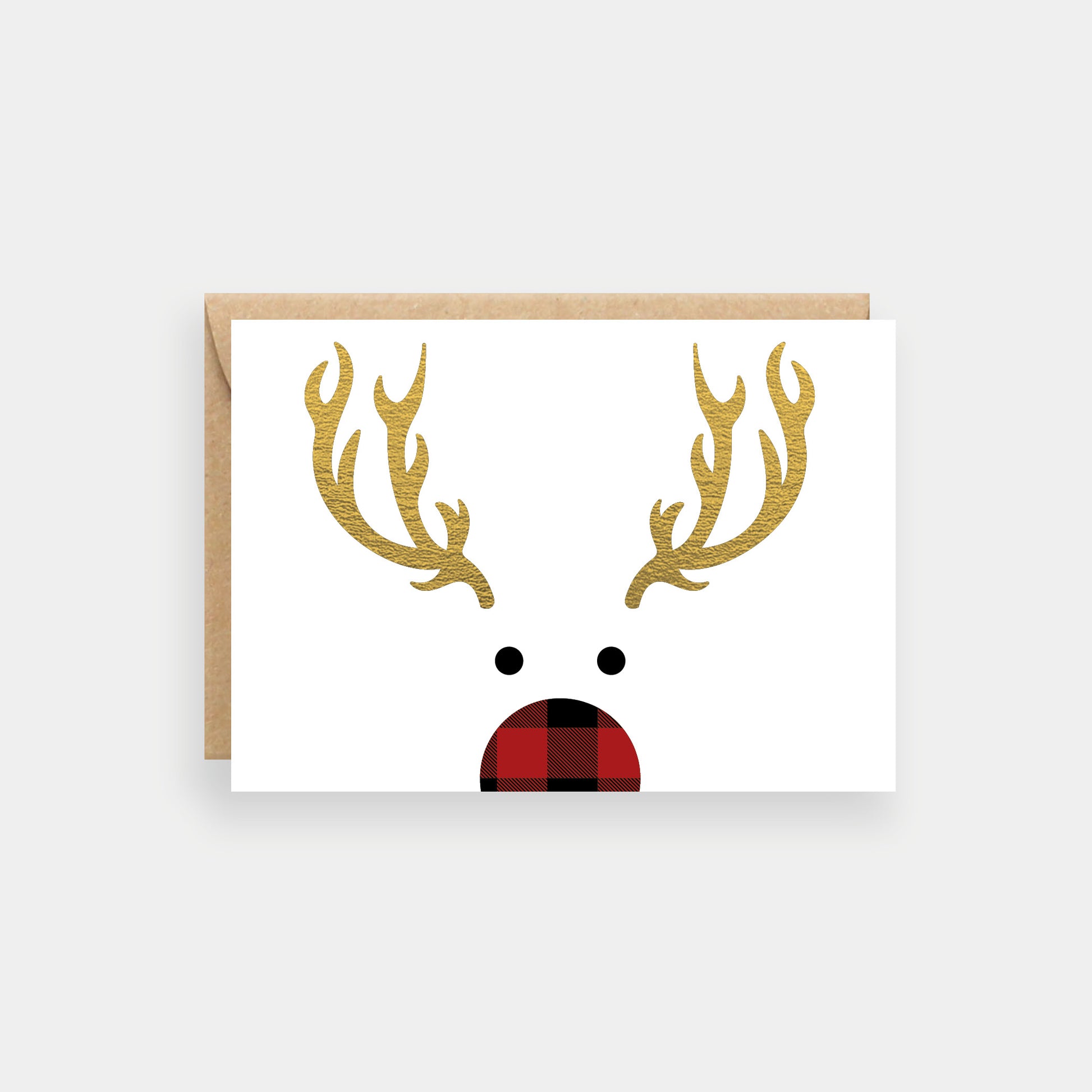 Rudolf Christmas card from Purple Tree Designs