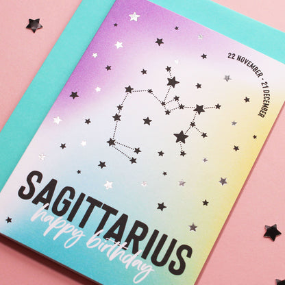Sagittarius birthday card