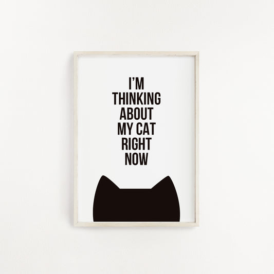 Thinking about my cat print from Purple Tree Designs