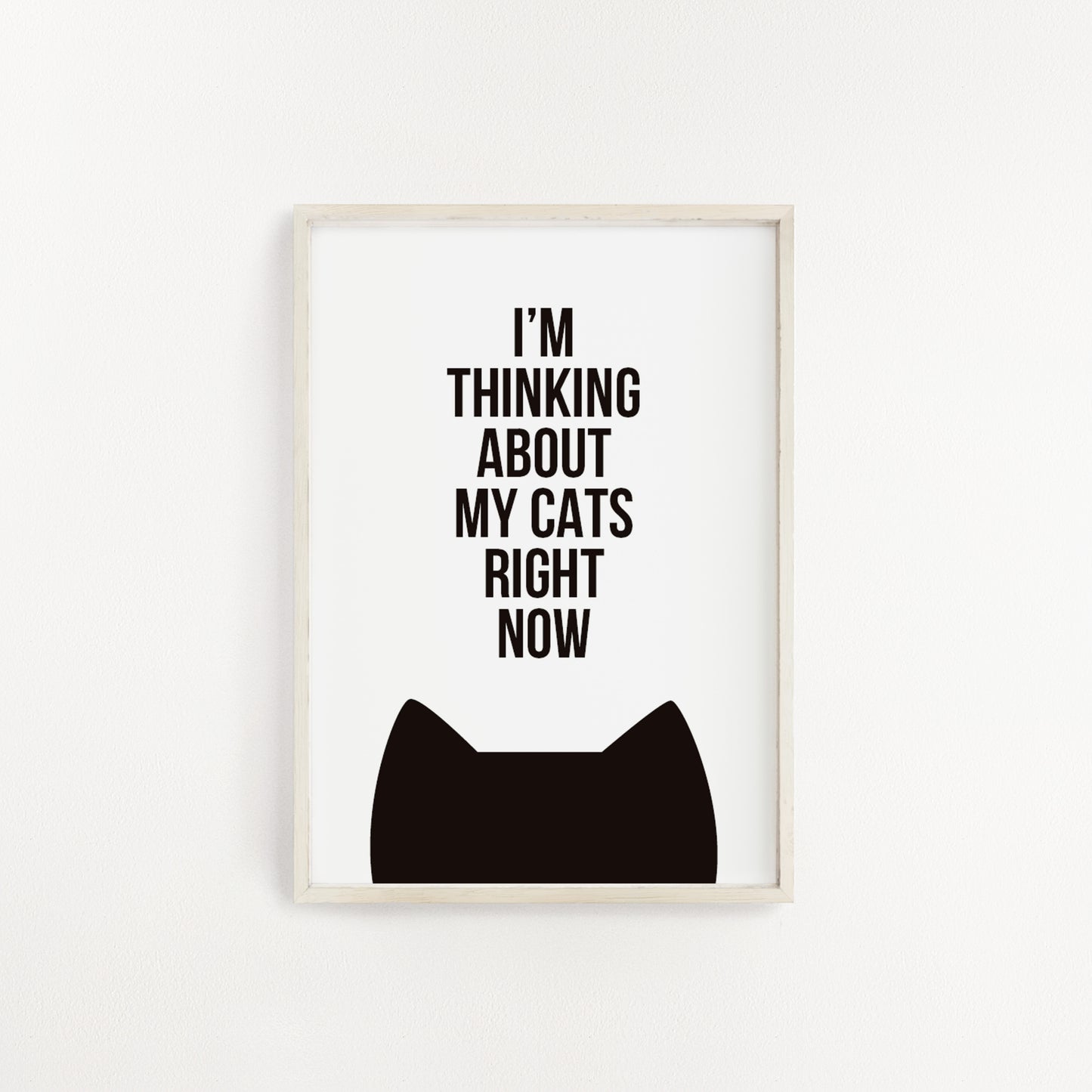Thinking about my cats print from Purple Tree Designs