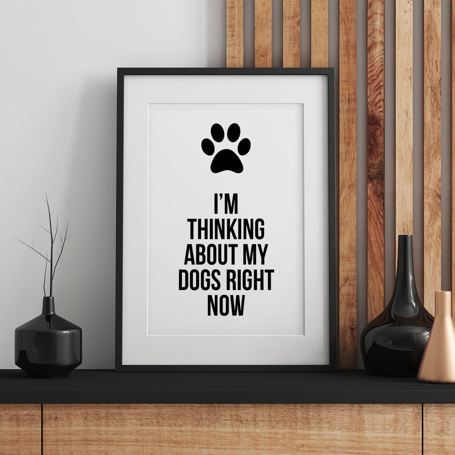 Thinking about my dog print from Purple Tree Designs