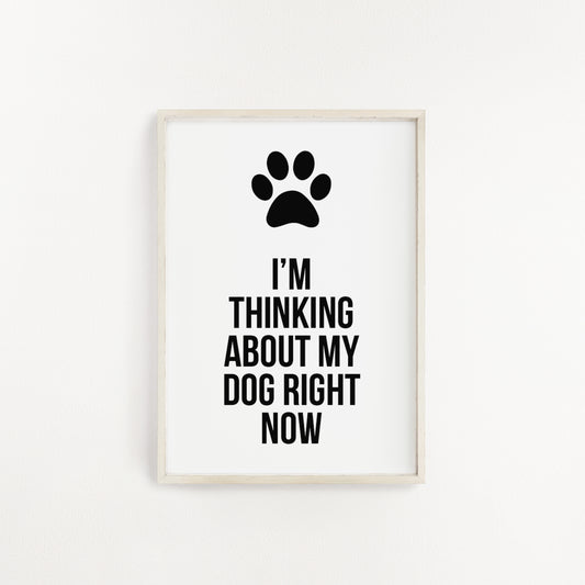 Thinking about my dog print from Purple Tree Designs