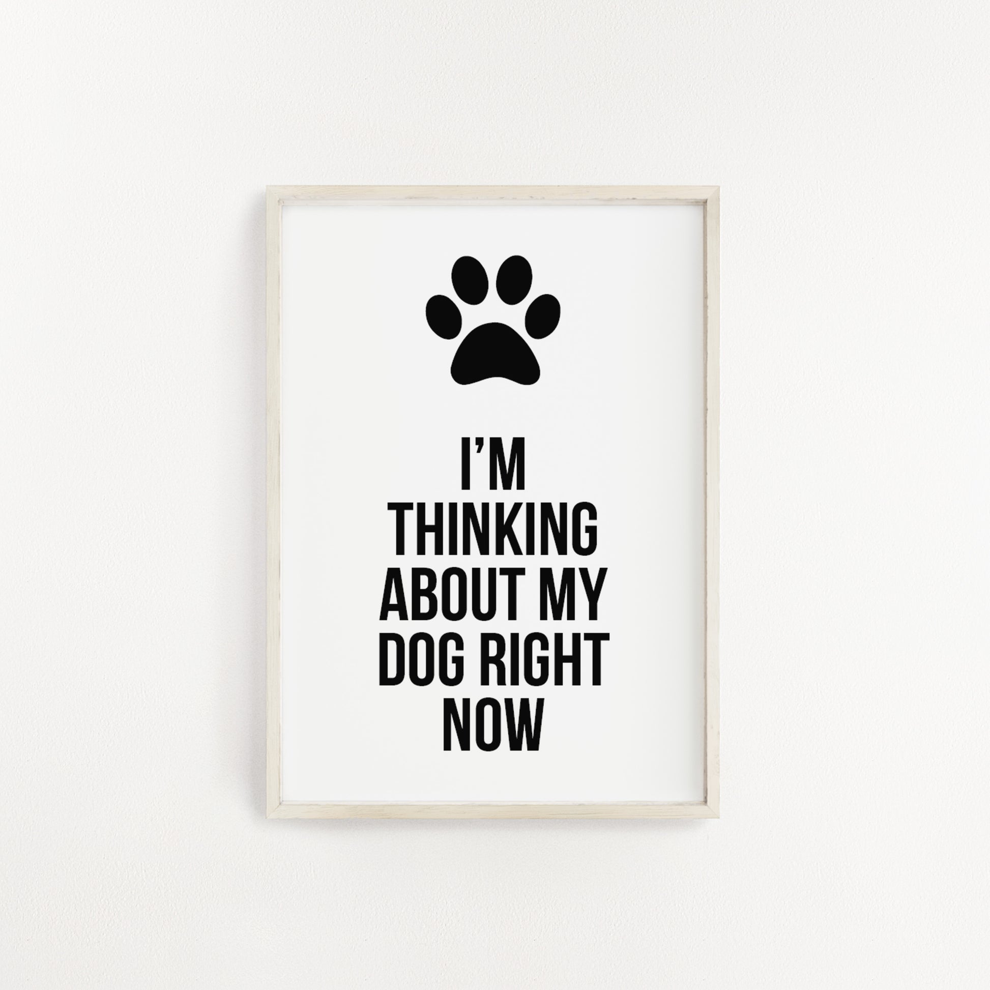 Thinking about my dog print from Purple Tree Designs