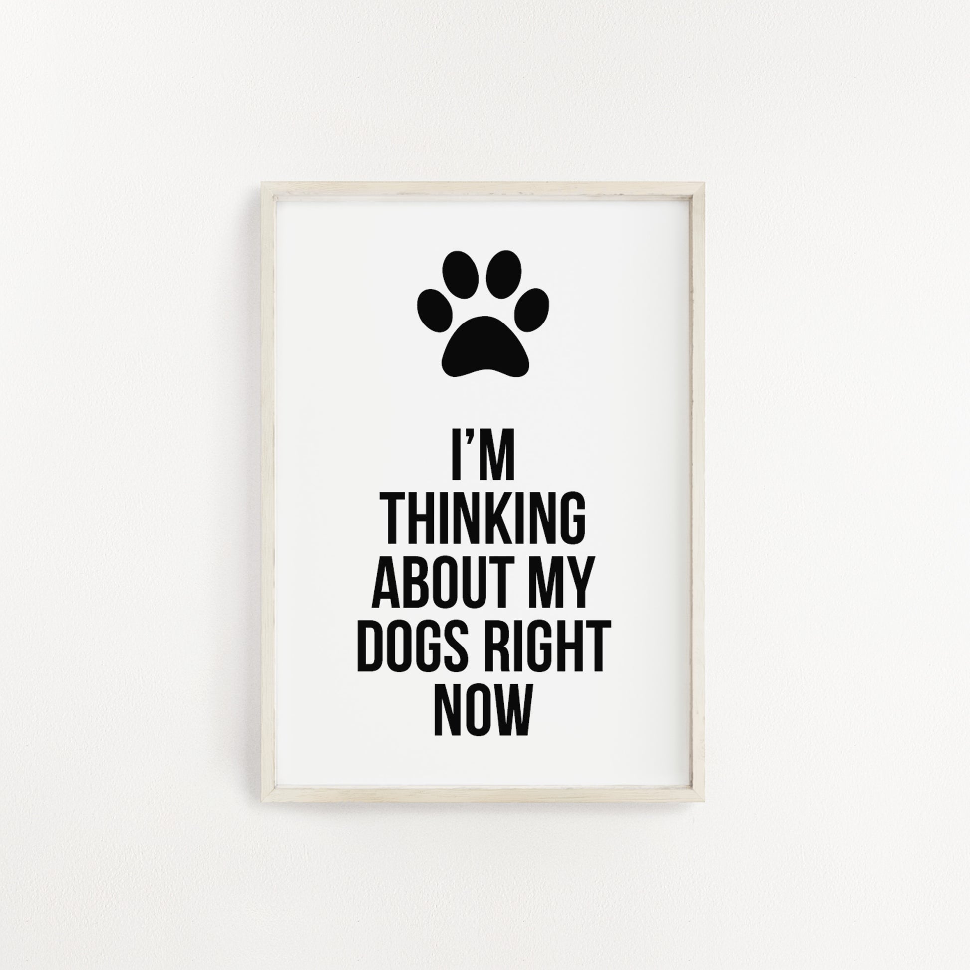 Thinking about my dog print from Purple Tree Designs