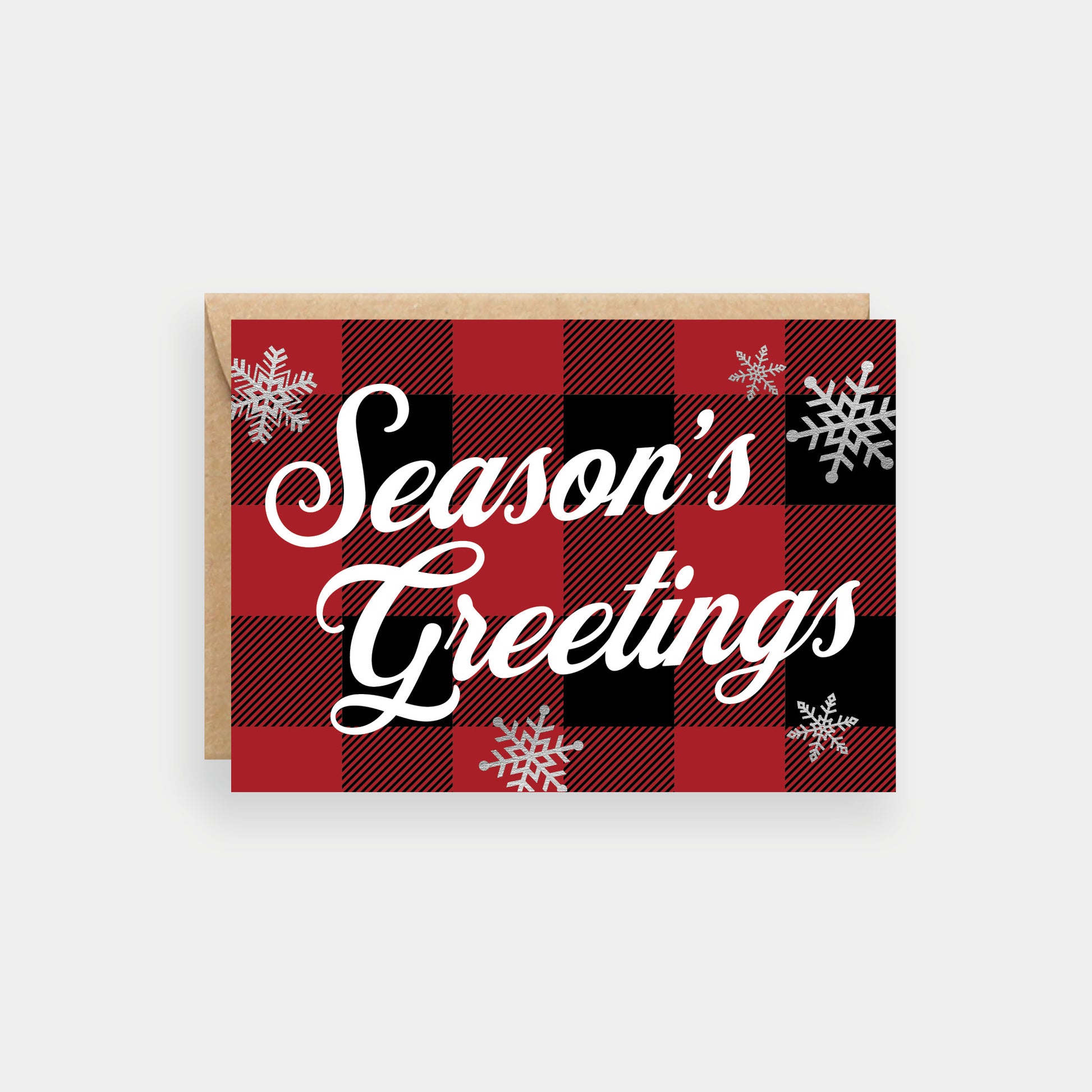 Season's greetings Christmas card from Purple Tree Designs