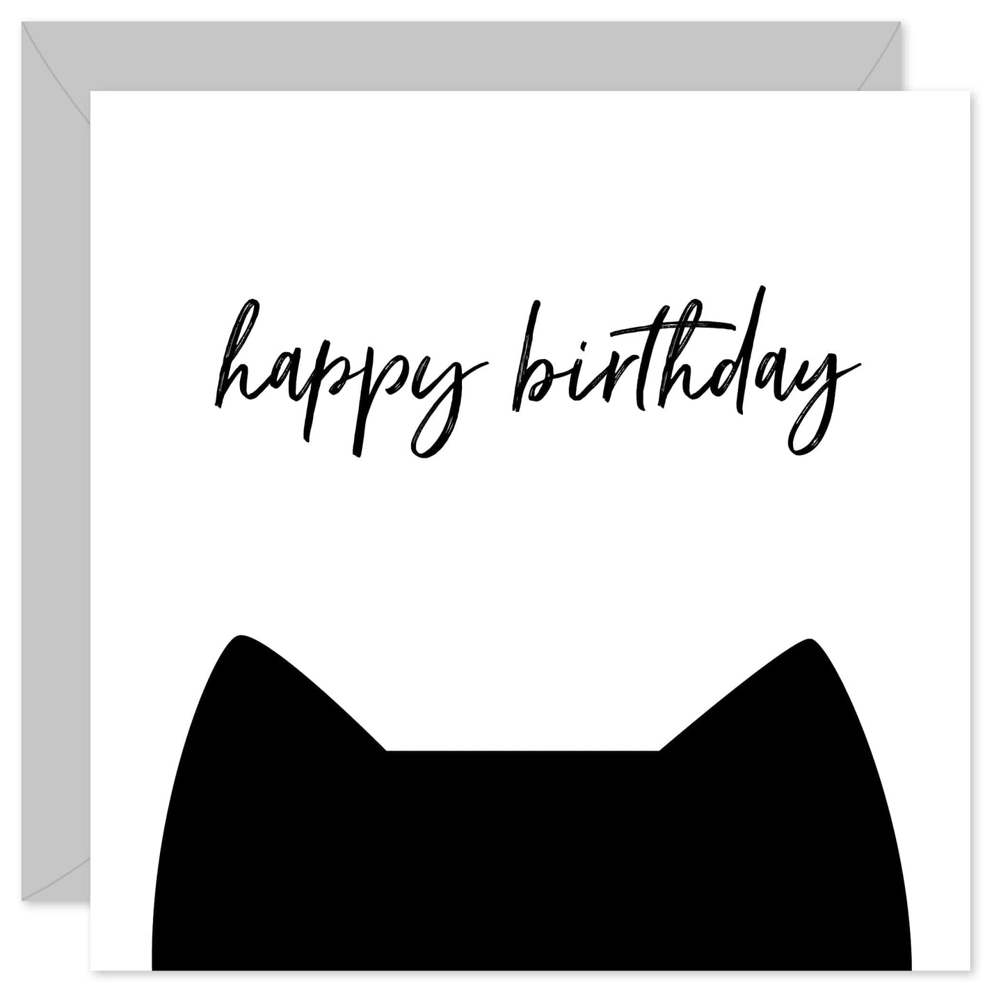 Happy birthday cat card | Cat birthday cards | Purple Tree Designs