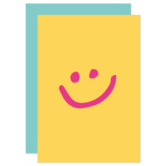 Smiley face greeting card from Purple Tree Designs