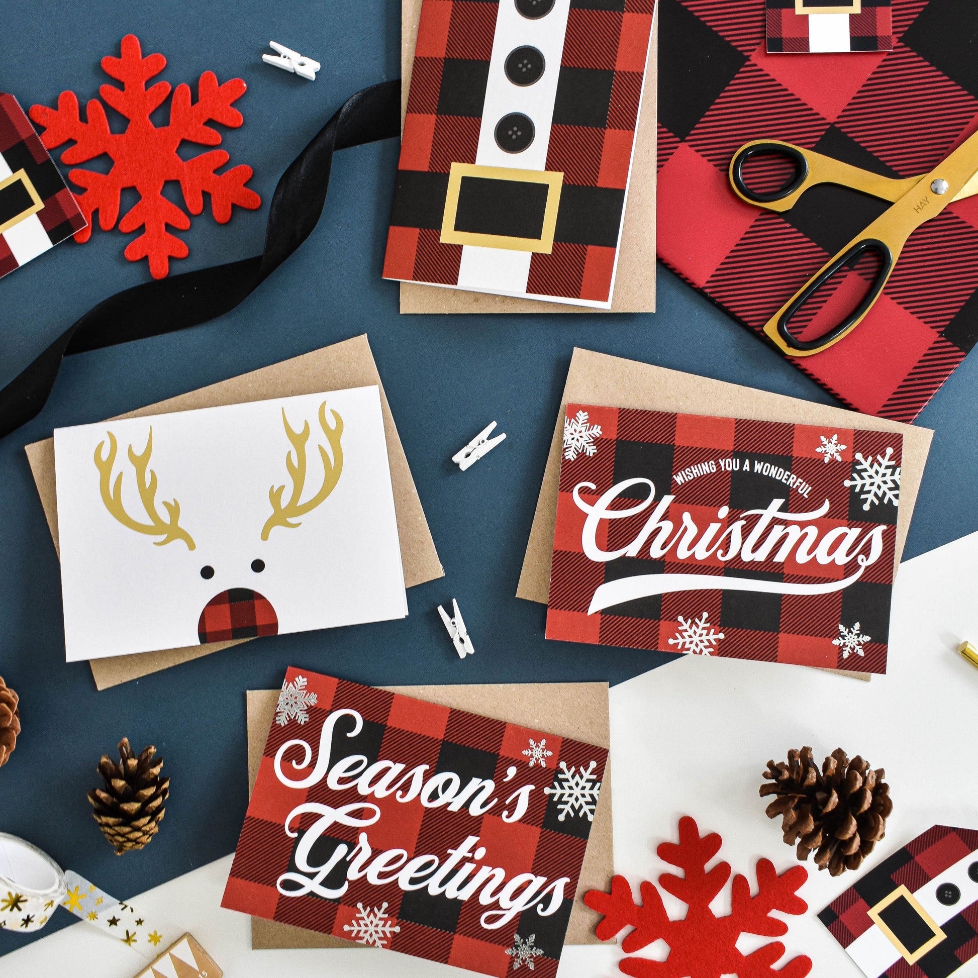 Winter warmer Christmas card pack from Purple Tree Designs