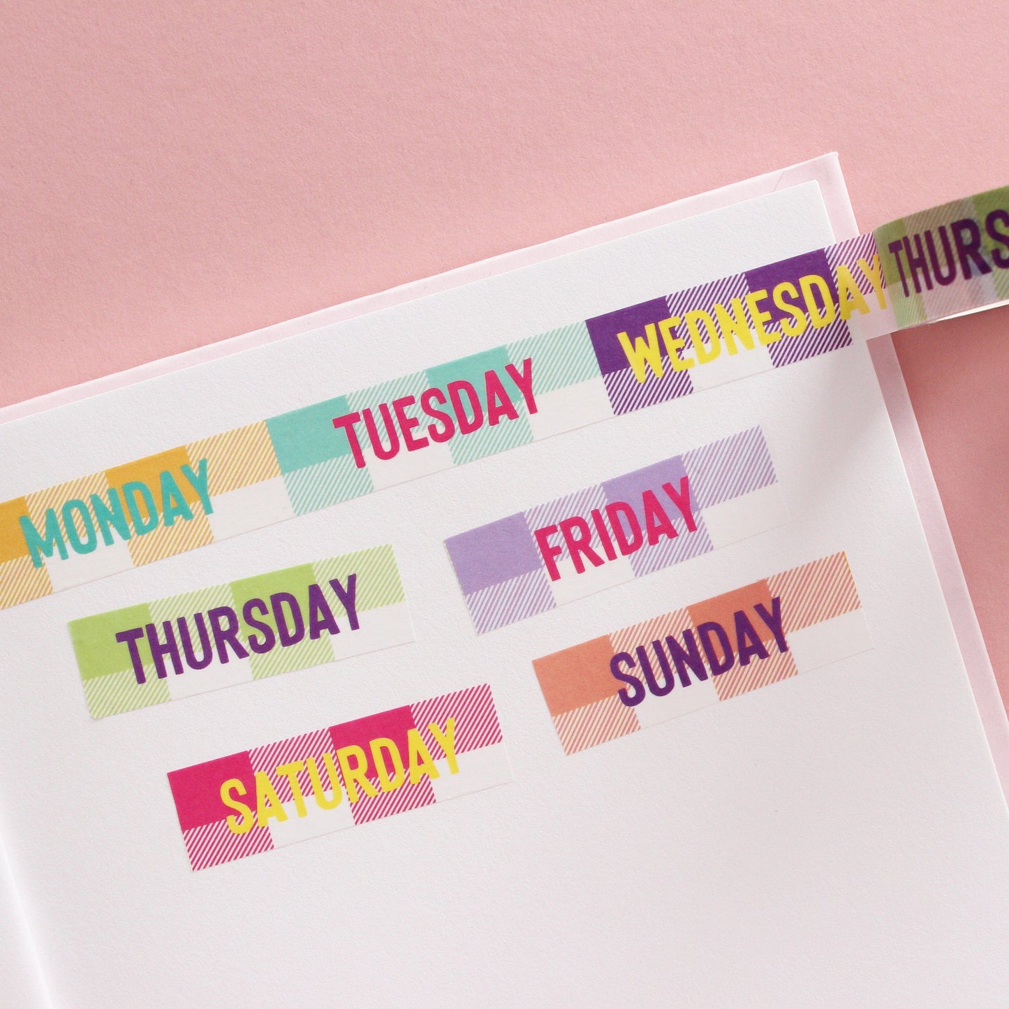 Days of the week washi tape from Purple Tree Designs