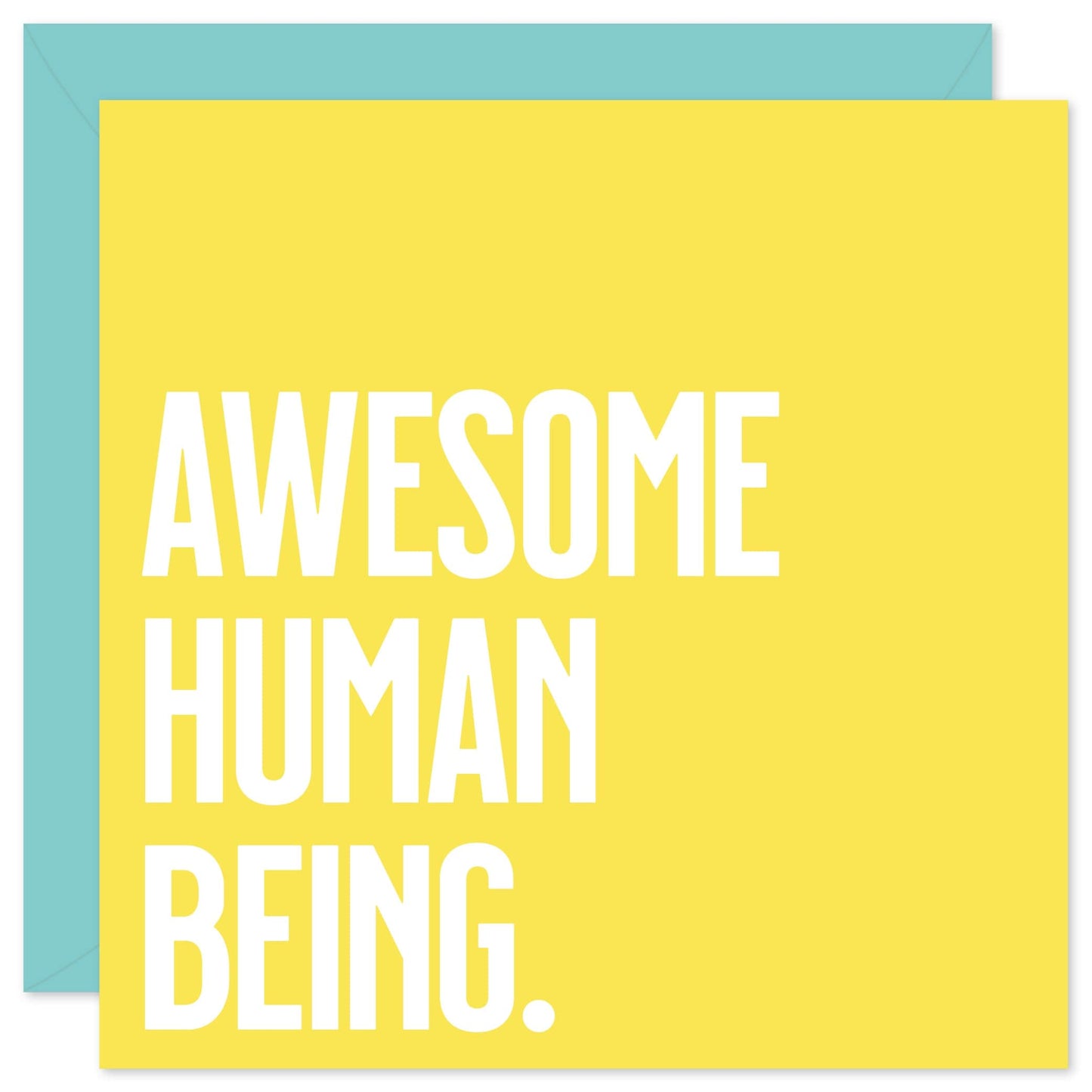 Awesome human being card from Purple Tree Designs