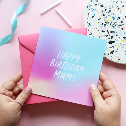 Happy birthday mum birthday card from Purple Tree Designs