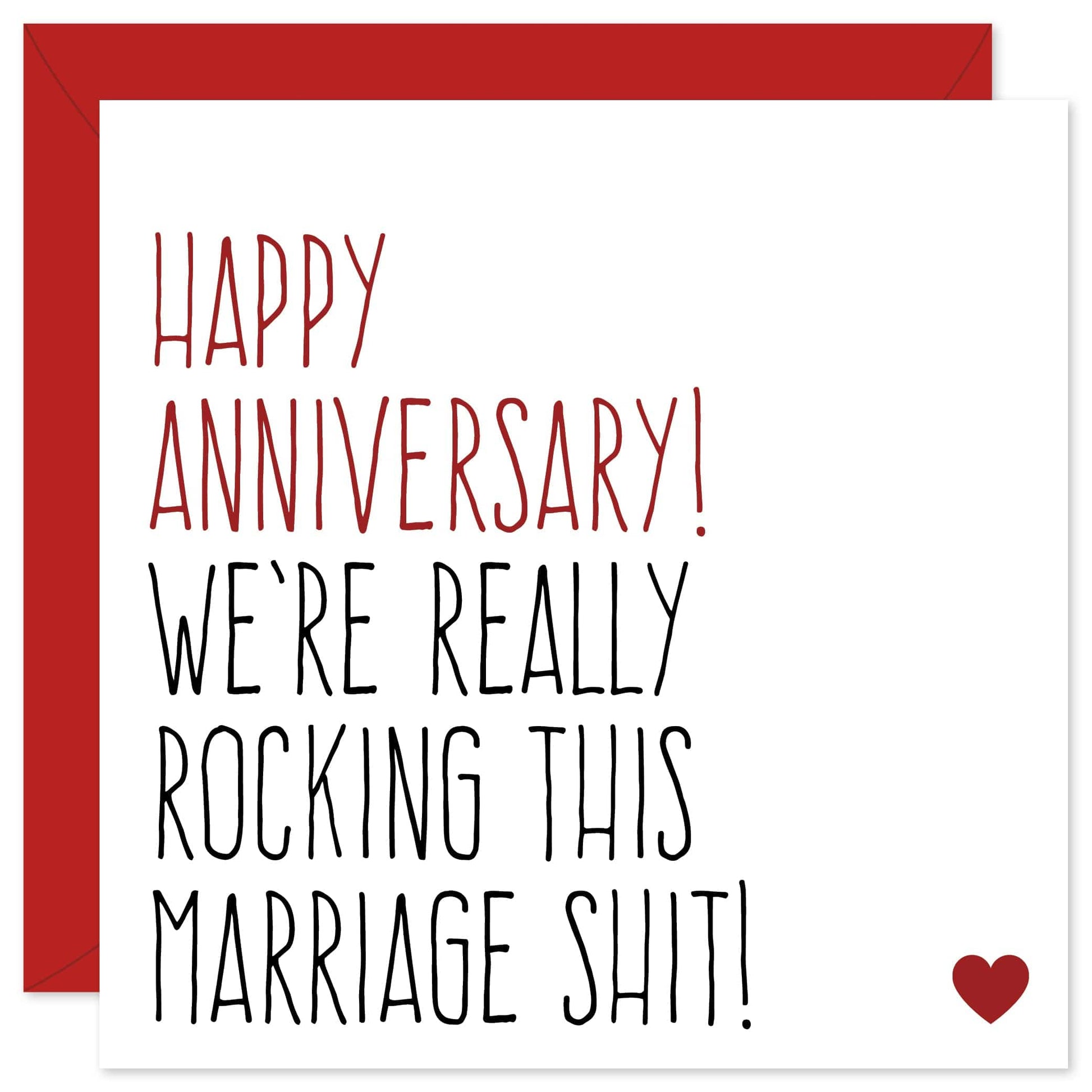 Rocking this marriage shit anniversary card from Purple Tree Designs