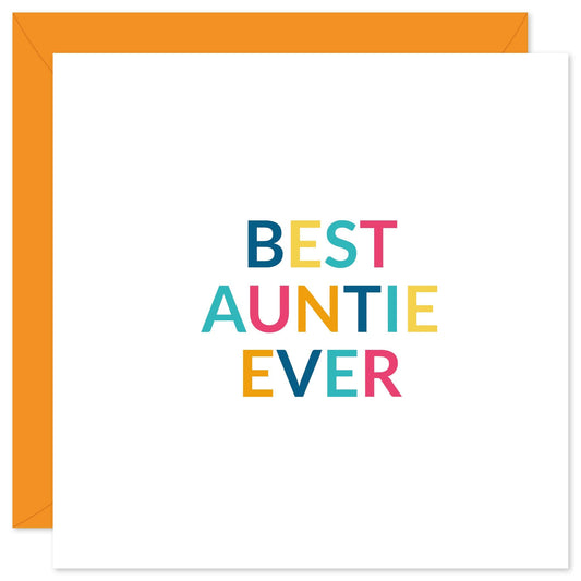 Best auntie ever card