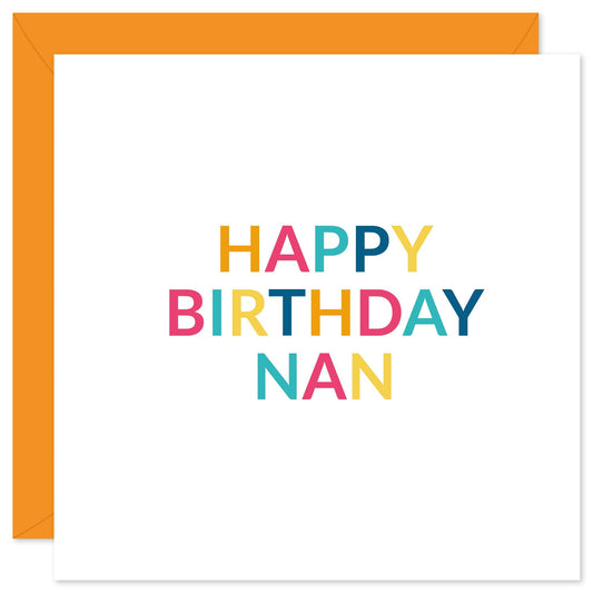 Happy birthday nan birthday card from Purple Tree Designs