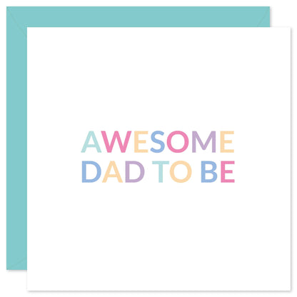 Awesome dad to be card from Purple Tree Designs