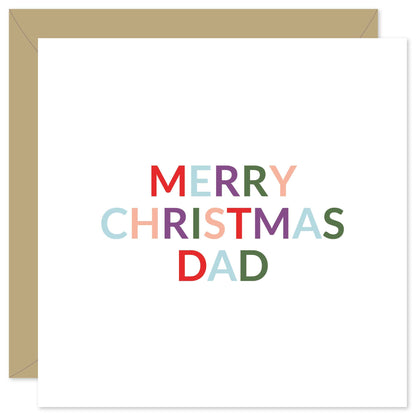 Dad Christmas card from Purple Tree Designs